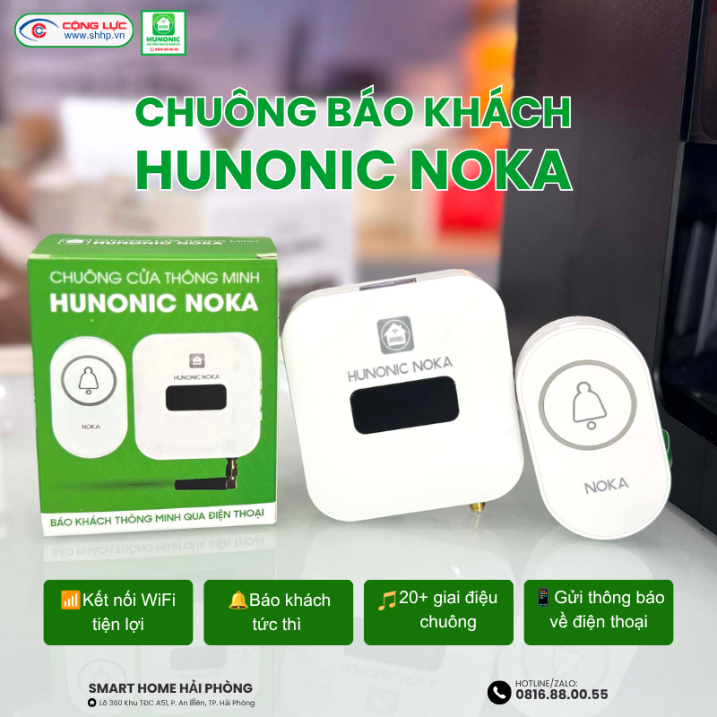 Bộ Chuông Cửa Thông Minh Hunonic NOKA