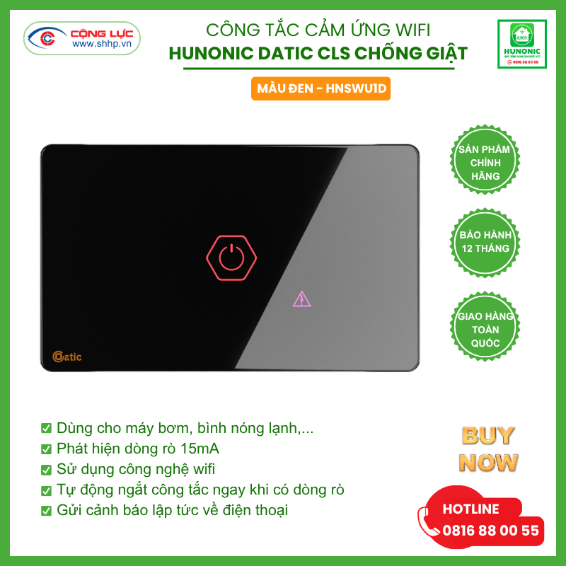 Công tắc chống giật Hunonic Datic