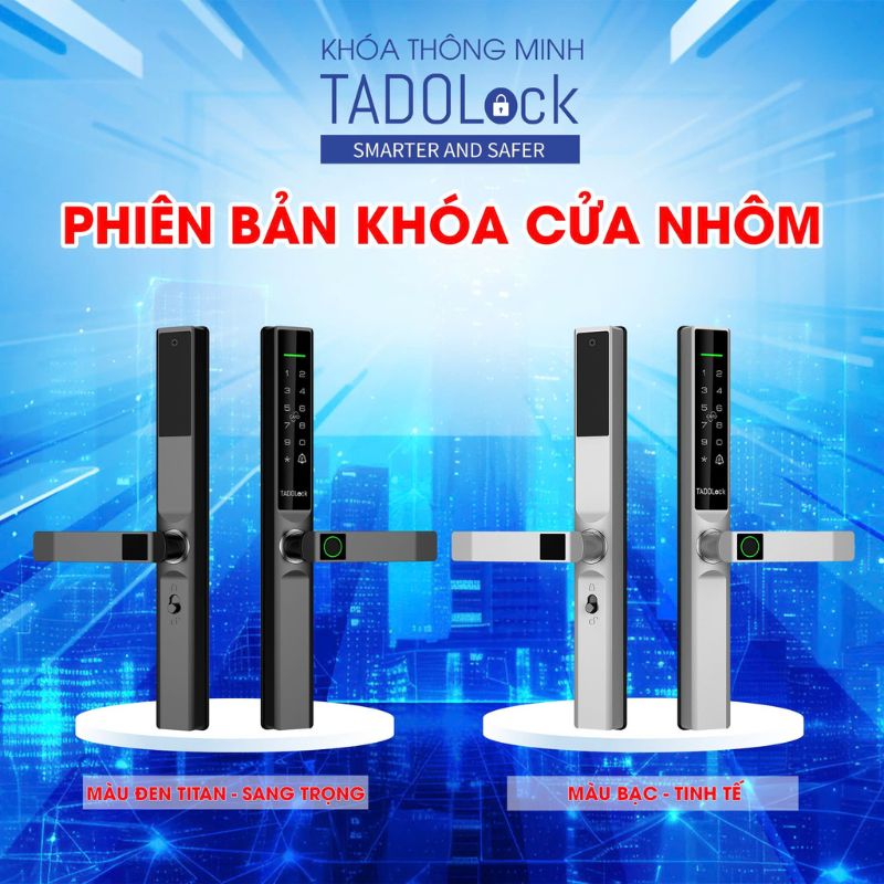 KHÓA THÔNG MINH Cửa nhôm (Đen titan)
