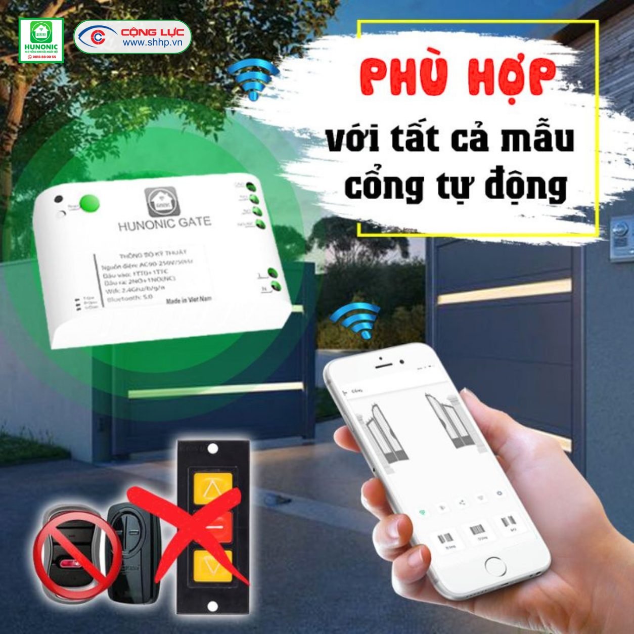 Bộ điều khiển cổng tự động Hunonic Gate