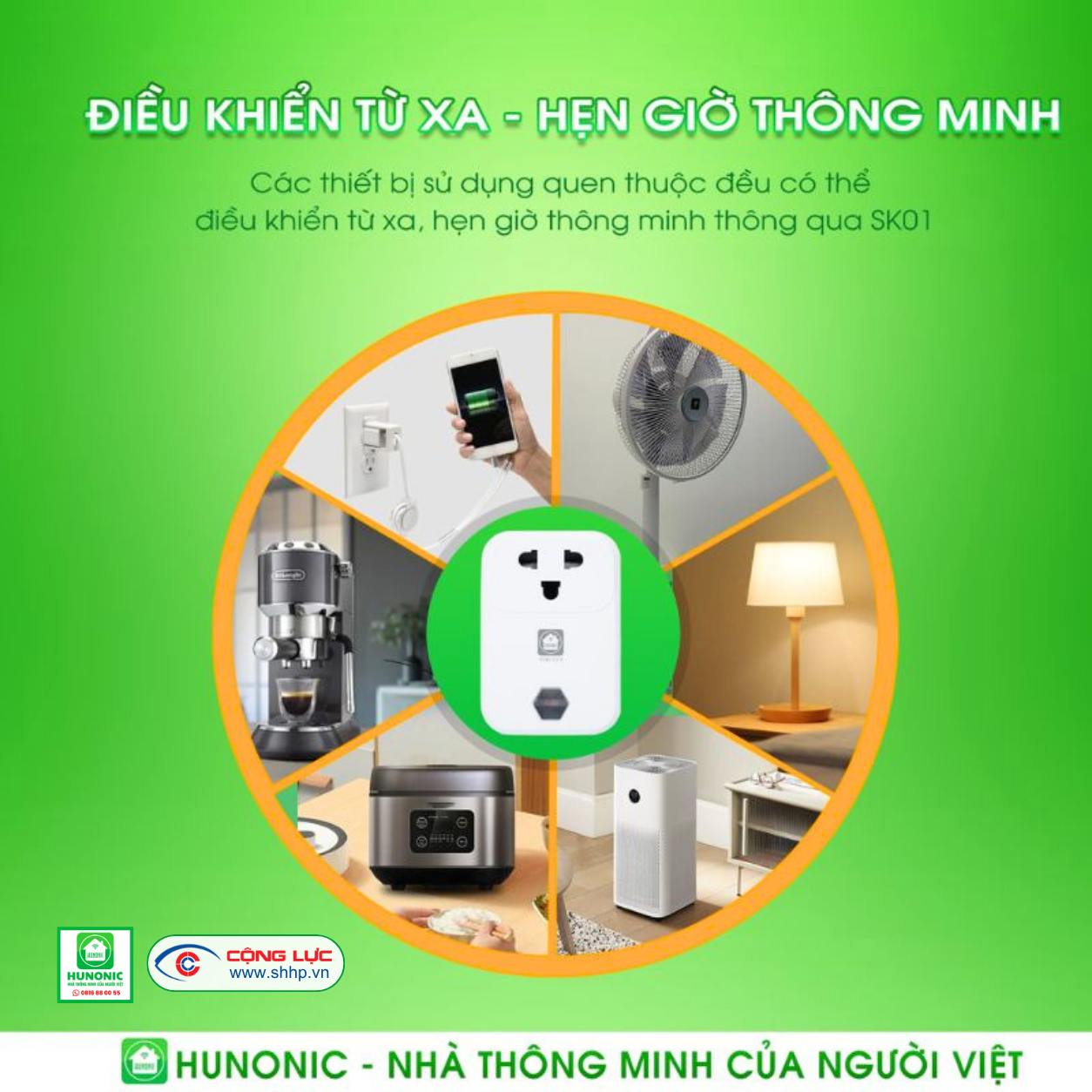 ổ cắm Hunonic SK01 thông minh