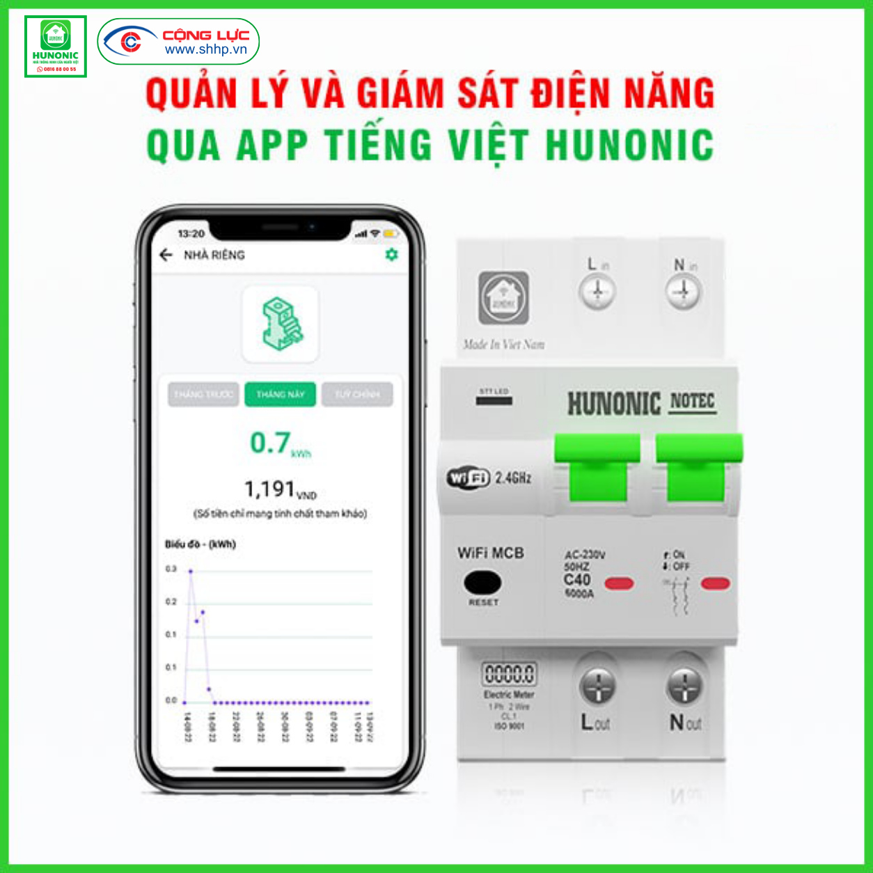 aptomat wifi đo năng lượng thông minh