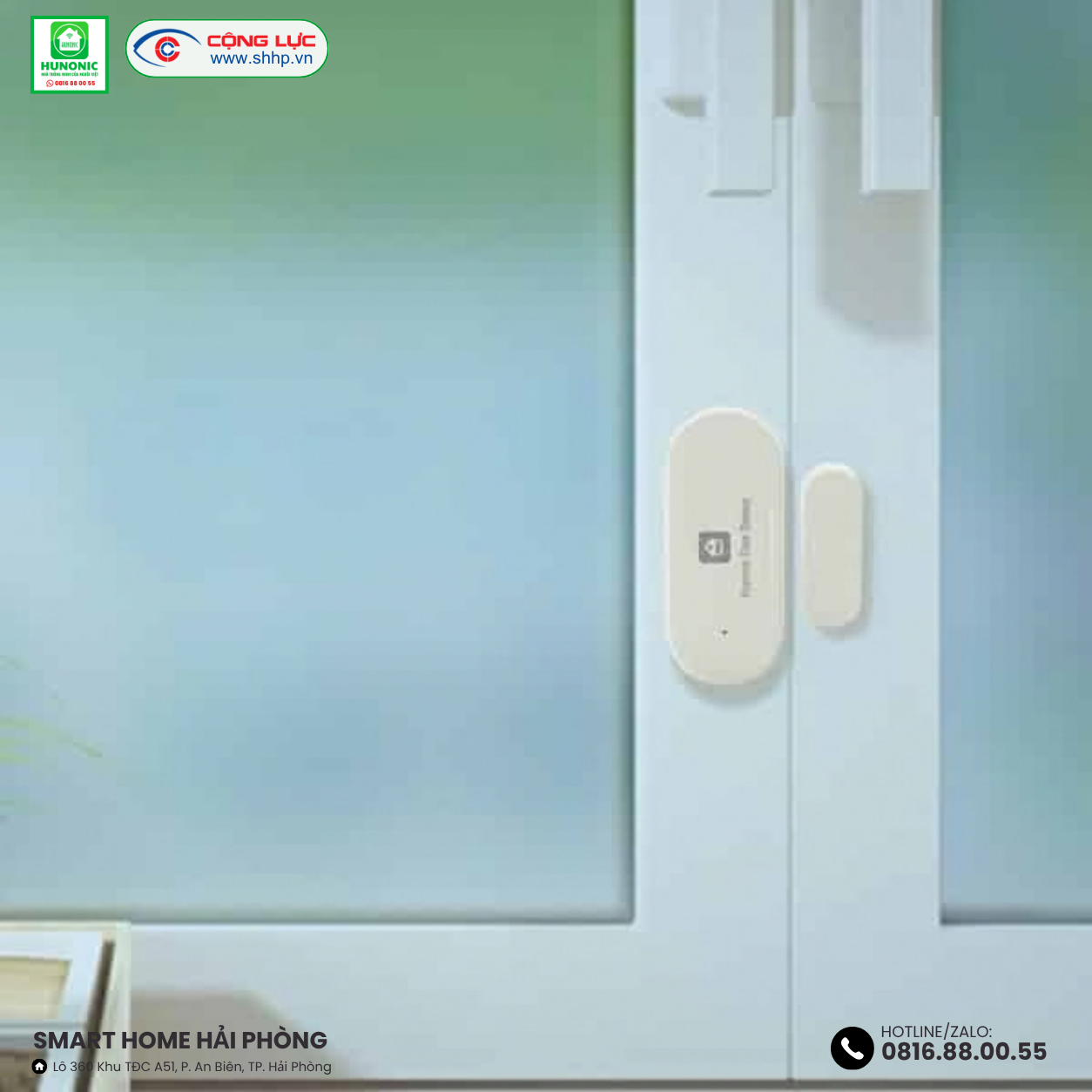 Lắp cảm biến cửa Hunonic tại Hải Phòng giá tốt