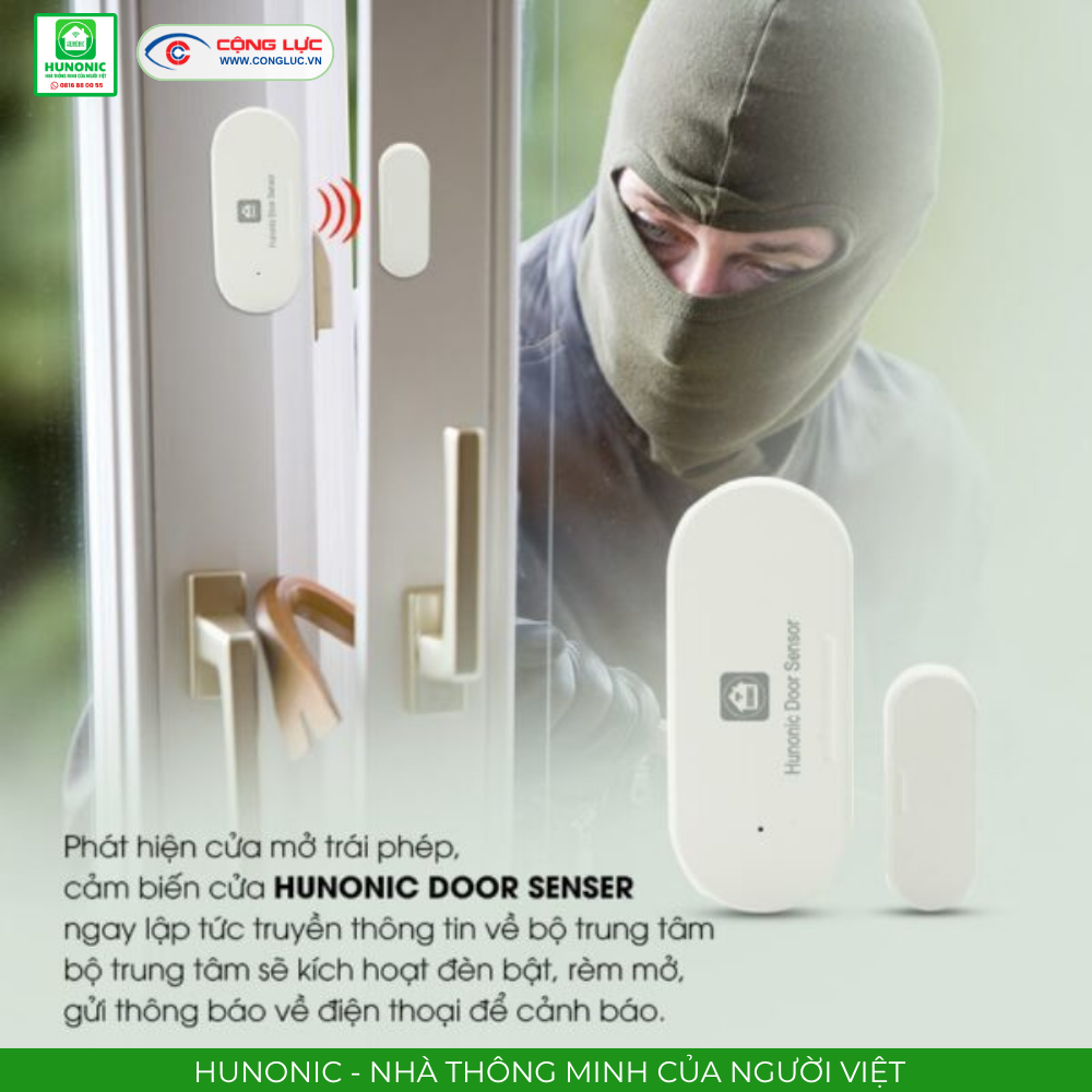 Cảm biến cửa BLE Hunonic Datic bán tại Cộng Lực Hải Phòng