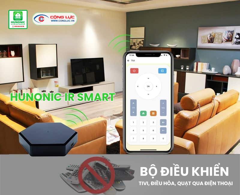 Lắp đặt bộ điều khiển tivi, điều hòa, quạt qua điện thoại tại Hải Phòng