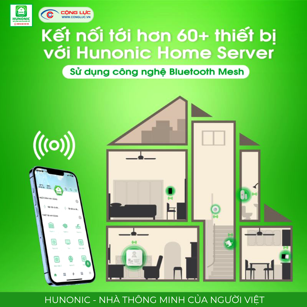 Cộng Lực bán bộ điều khiển trung tâm Hunonic Home Server tại Hải Phòng