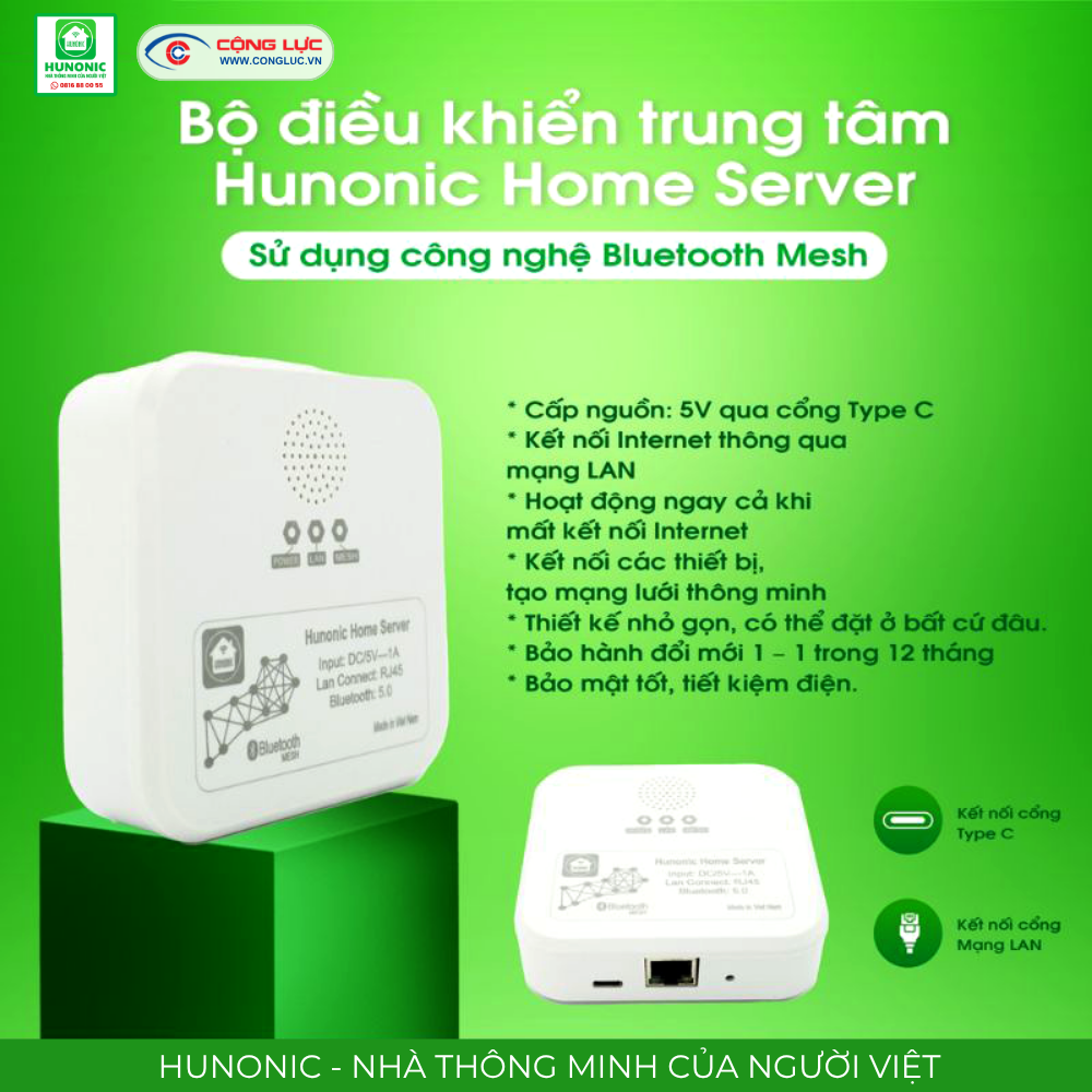 Bán bộ điều khiển trung tâm Hunonic Home Server tại Hải Phòng