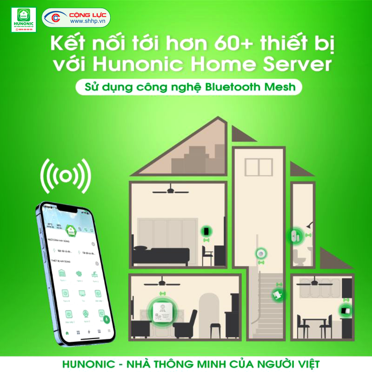 Cộng Lực bán bộ điều khiển trung tâm Hunonic Home Server tại Hải Phòng
