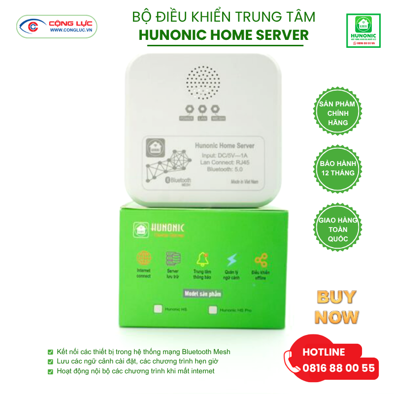 Lắp đặt bộ điều khiển trung tâm Hunonic Home server tại Hải Phòng
