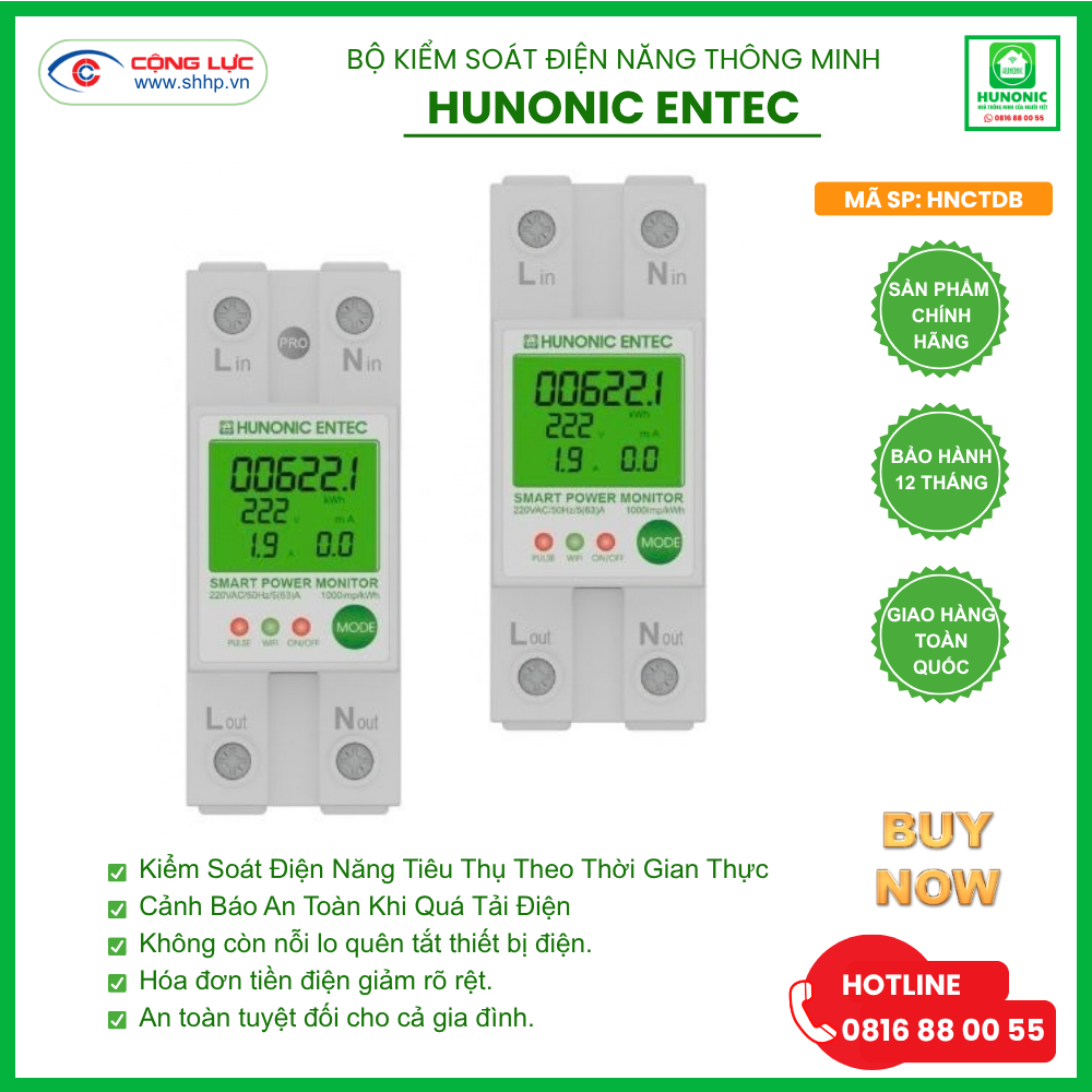 Bộ kiểm soát điện năng Hunonic Entec