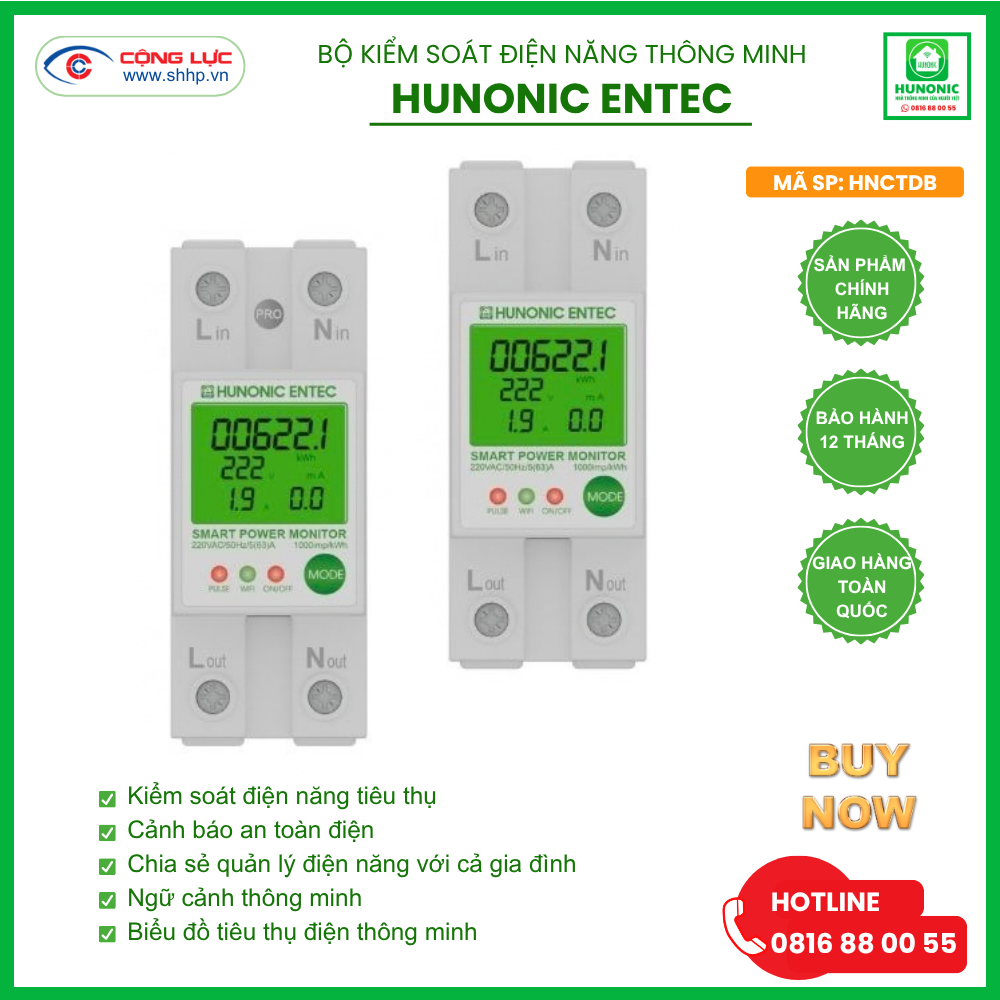 Bộ kiểm soát điện năng Hunonic Entec