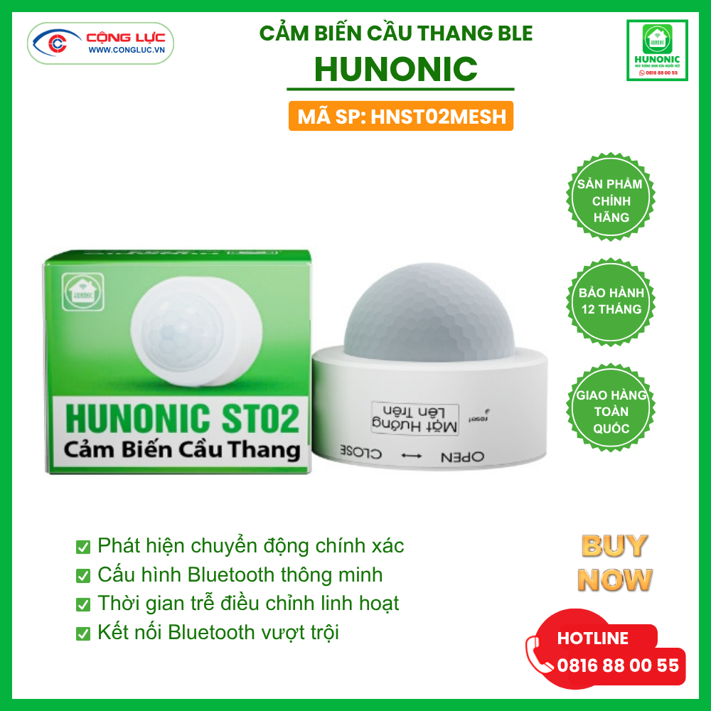 Cảm biến cầu thang Bluetooth Hunonic ST02