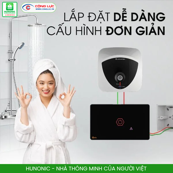 Bán công tắc cảm ứng wifi Hunonic Datic CSL chống giật tại Hải Phòng
