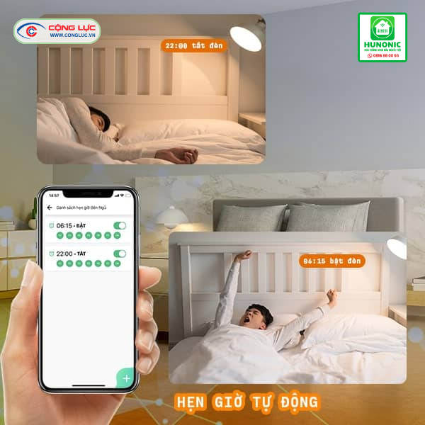 Giá bán công tắc cảm ứng wifi hunonic Datic 4 nút tại Cộng Lực Hải Phòng