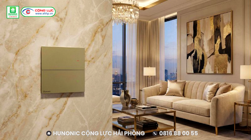 lắp đặt công tắc cơ BLE Hunonic Smech tại Hải Phòng
