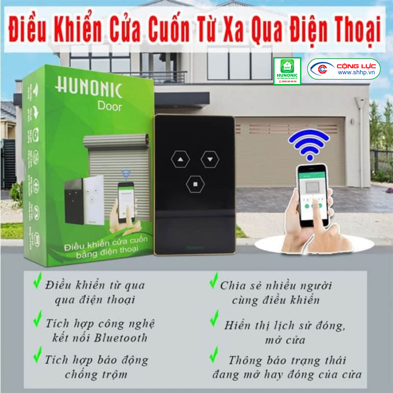 Công tắc cửa cuốn Hunonic Door 