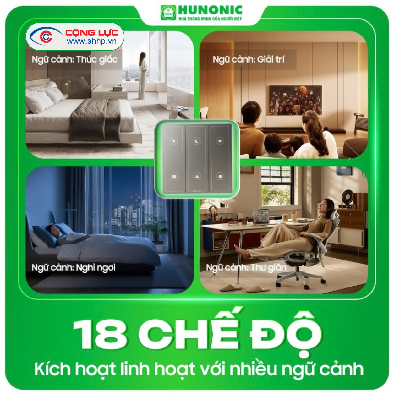 Công tắc ngữ cảnh Hunonic NEO R6