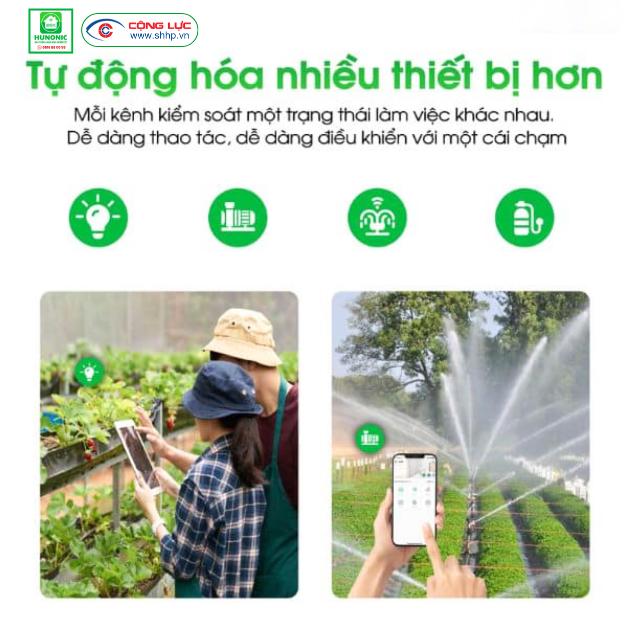 Công tắc wifi hunonic lahu 4 kênh RTC