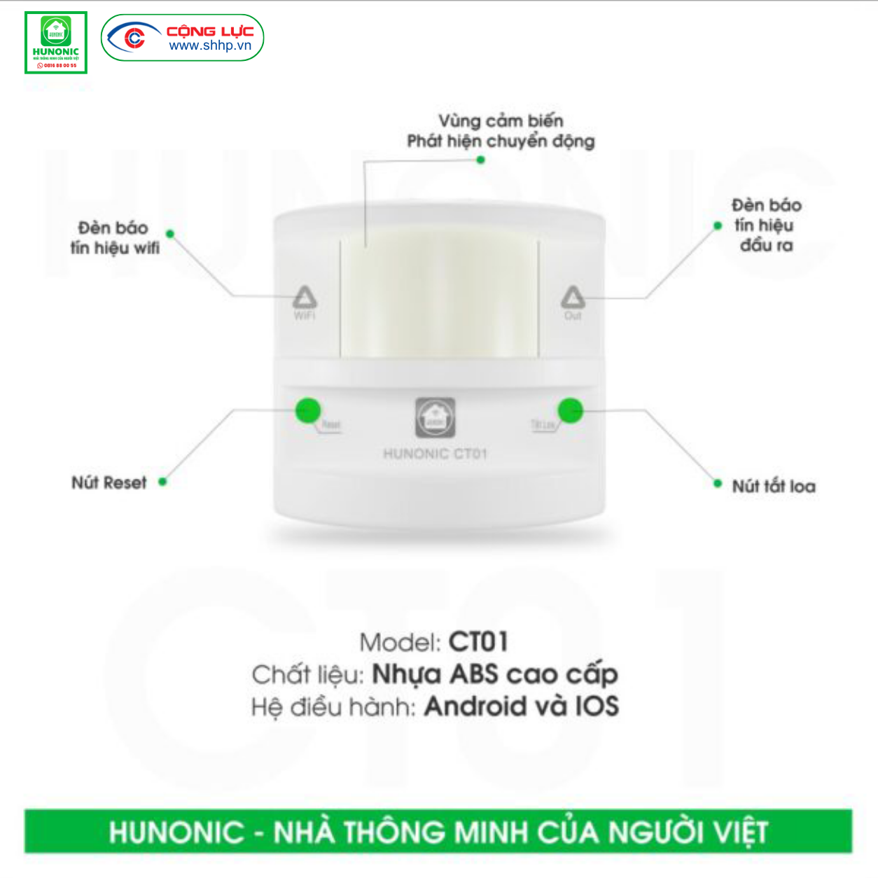 Thiết bị chống trộm Hunonic CT01
