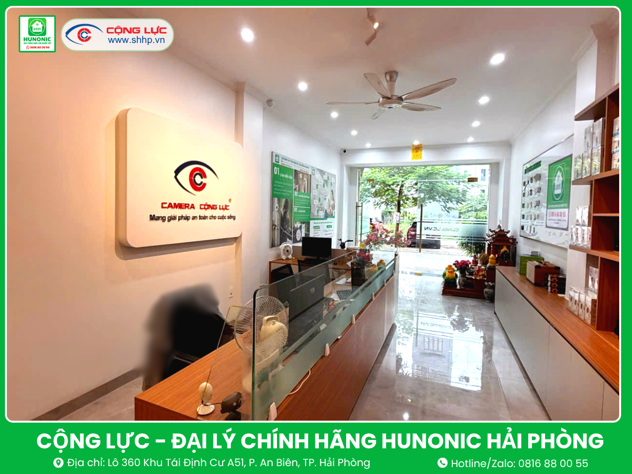 Cửa hàng thiết bị Hunonic tại Hải Phòng