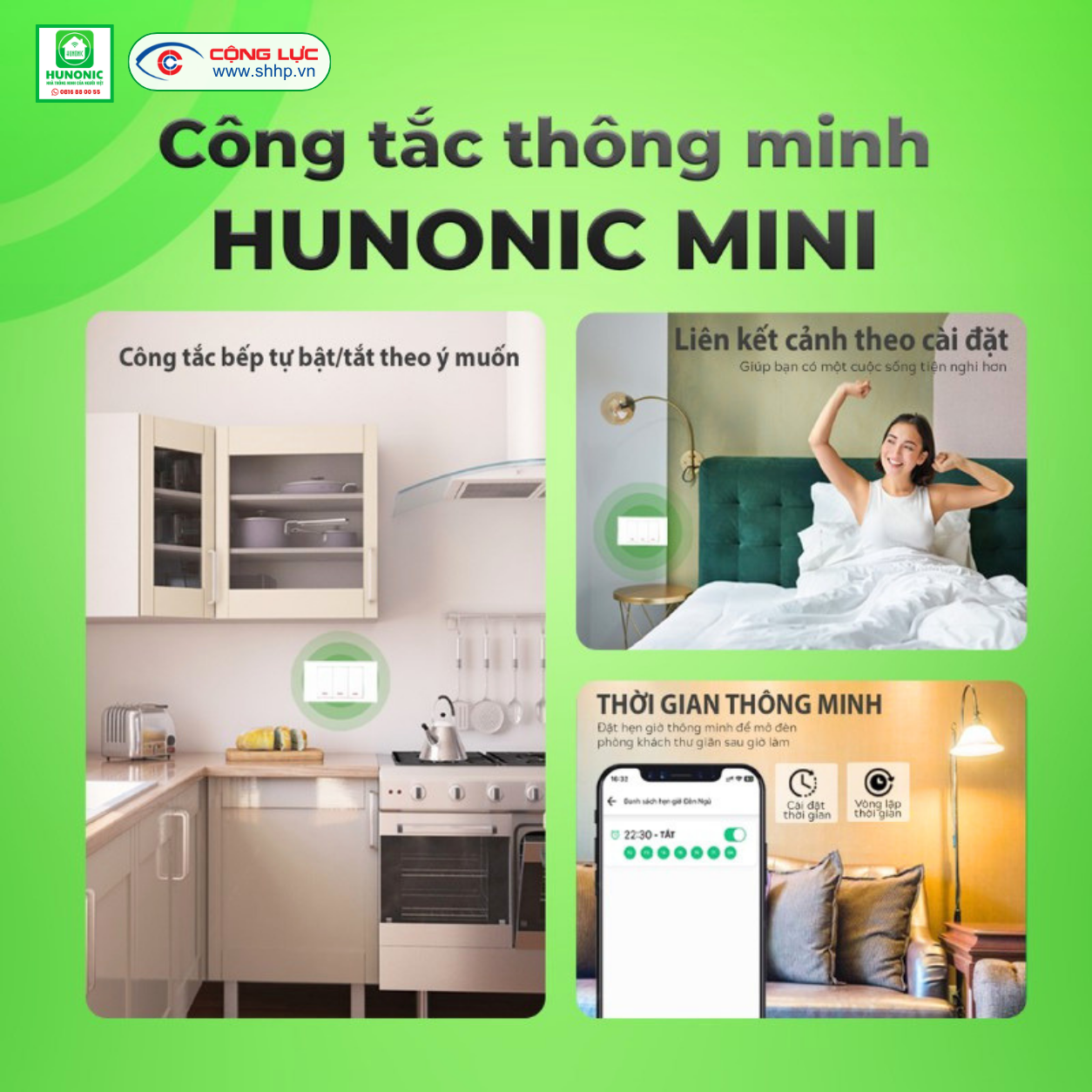 Công tắc thông minh Hunonic Mini