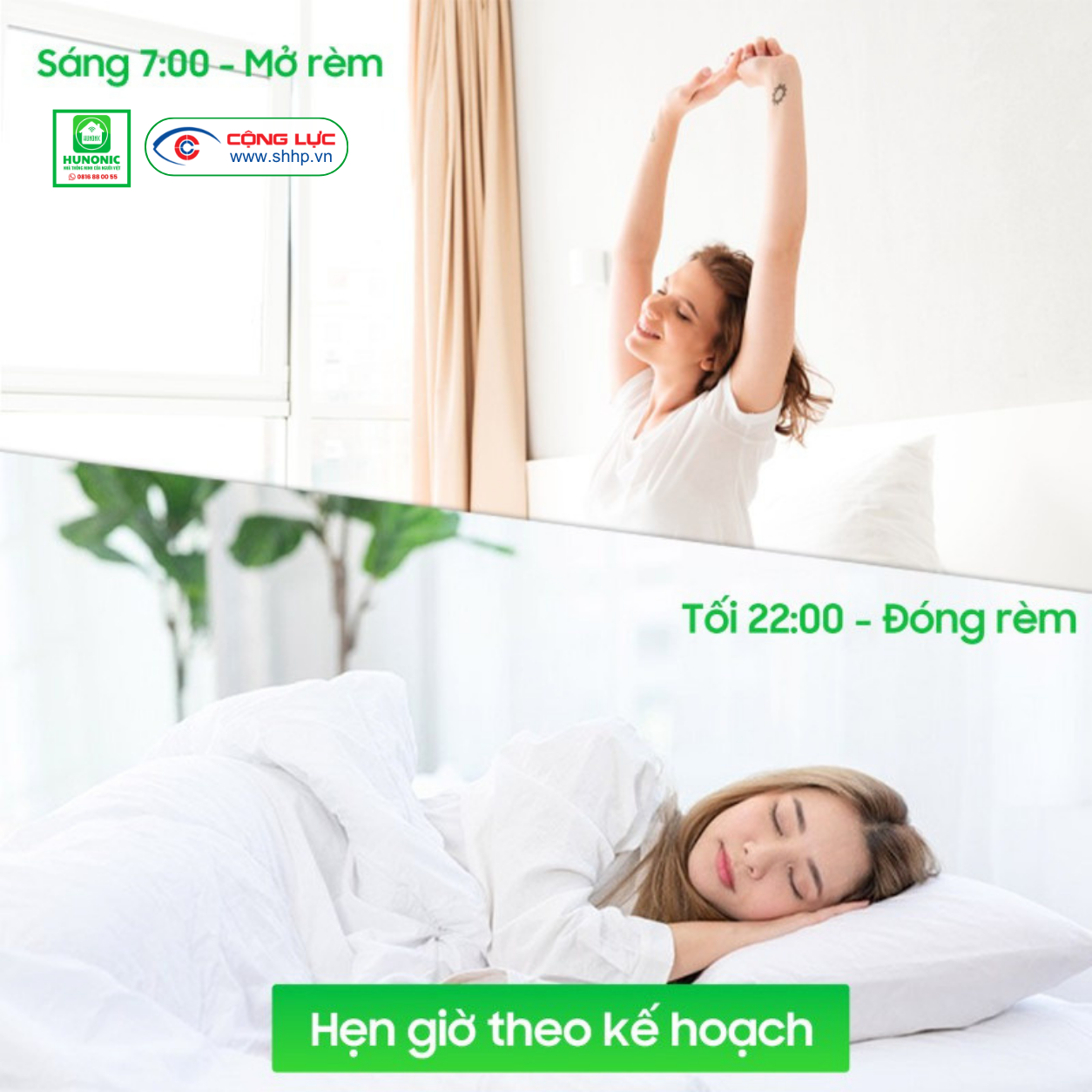 Động cơ rèm tự động Hunonic Ecosystem
